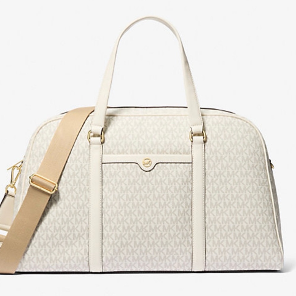 MICHAEL KORS Jet Set Travel Extra-Large Signature Logo Weekender Bag